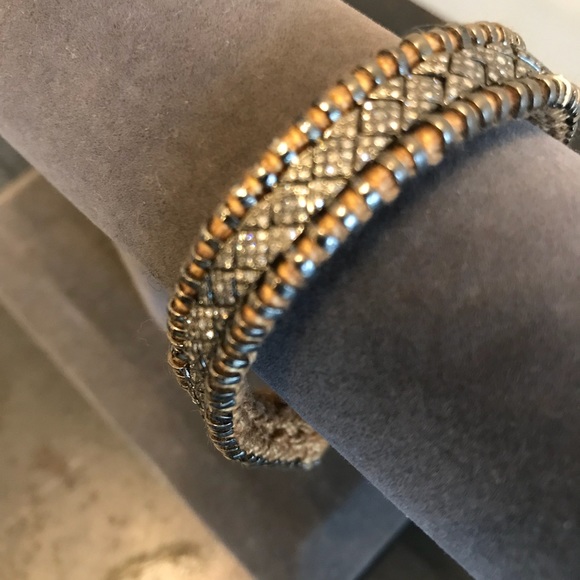 Guanine diamond macrame bracelet - Picture 3 of 4